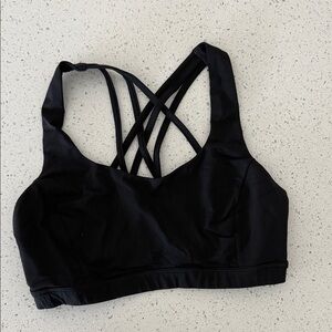 Lululemon Athletica Black Crisscross Sports Bra